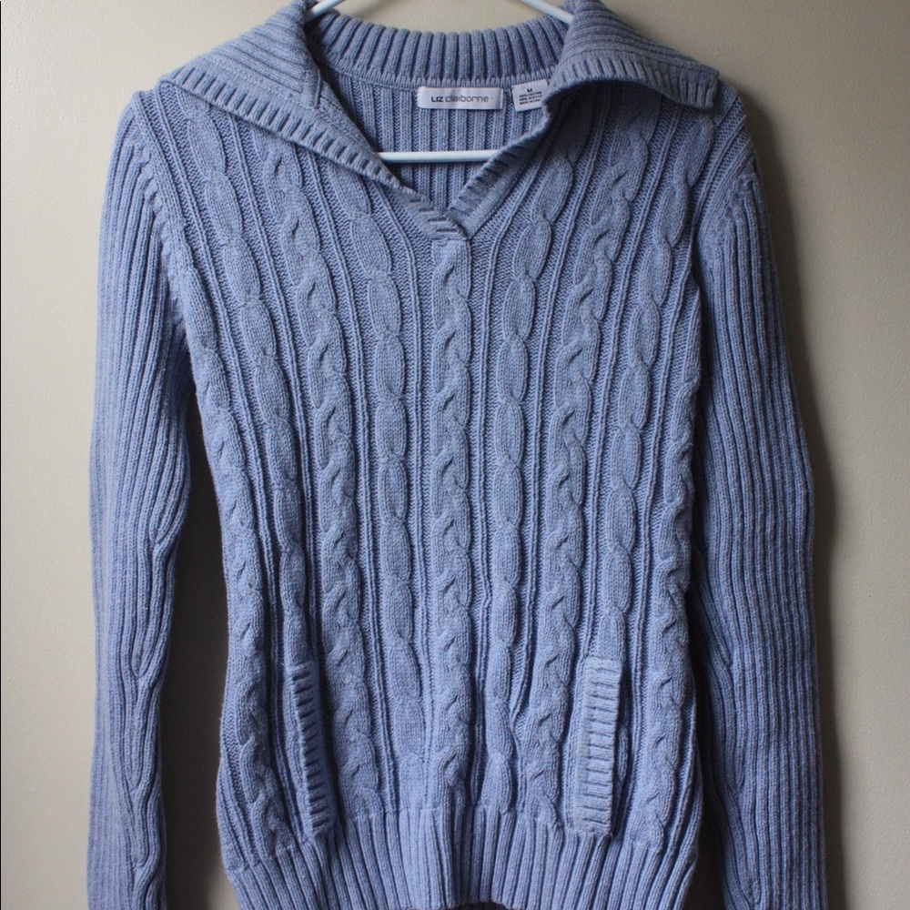 Liz Claiborne women’s light blue sweater